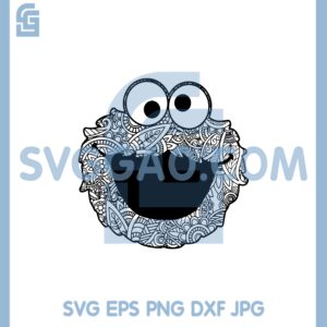 Cookie Monster Mandala Svg, Cookie Monster 1st Birthday, Cookie Monster Svg