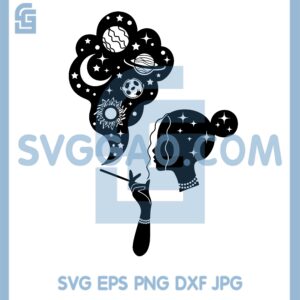 Cosmic Smoke Vapors Svg, Space Girl Svg, Fume The Universe Svg