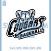 Cougars Baseball Tiger Svg, Cougar Baseball Svg, Cougars Svg