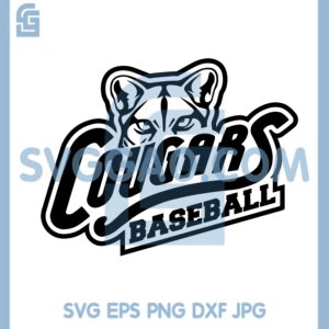 Cougars Baseball Tiger Svg, Cougar Baseball Svg, Cougars Svg