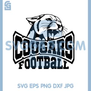 Cougars Football New Svg, Cougar football Svg, Cougars Svg
