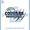 Cougars Scratch Ball Svg, Cougar Scratch Svg, Cougar basketball Svg