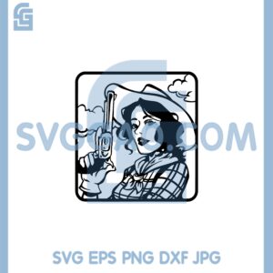 Cowgirl With Gun Svg, Girl Cowgir Svg, Guns Cowgir Svg