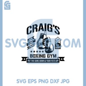 Craig's Boxing Gym SVG, Eebo SVG, Ice Cube SVG, Mens Rapper SVG