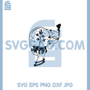 Crystal Ball Weed Tree Svg, High Rasta Psychic Svg