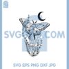 Crystal Butterfly New Svg, Witchy Crystal Svg, Butterfly Moon Svg