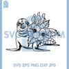 Cute Seals Flowers Svg, Floral Seals Svg, Arctic Animals Svg