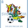 Dabbing Unicorn Brazil Football Svg, Unicorn Ball Svg, Unicorn Brazil Ball Svg