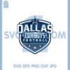 Dallas Cowboys Football Shield Star Svg, Star Cowboys Football Svg