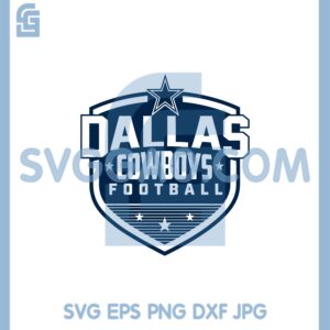 Dallas Cowboys Football Shield Star Svg, Star Cowboys Football Svg