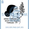 Floral Smoking Woman Svg, Self Love Quote Svg, Girl Smoking Flowers Svg