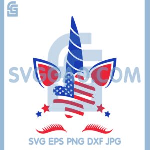 4th of July Unicorn SVG