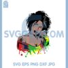 Afro Girl Smoking Weed SVG, Afro Girl SVG