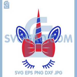 American Unicorn SVG, The 4th Of July Svg