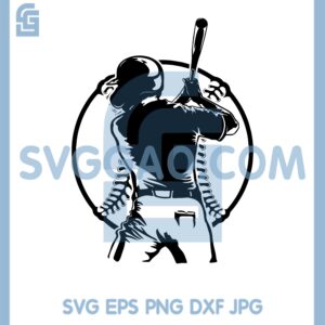 Baseball Player Holding A Ball Stick Svg, Player Baseball Svg