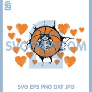 Basketball Valentine Svg, Basketball Stabuck Svg, Valentine Svg