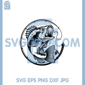 Bass Fishing Svg, Bass Fishing Logo, Fishing Svg, Us bass angling Svg