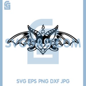 Bat Goat Horror Svg, Goat Bat Svg, Devil Bat Svg