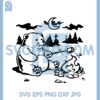 Bear On Camping Svg, Hungry Bear Making Mores Over A Campfire Svg