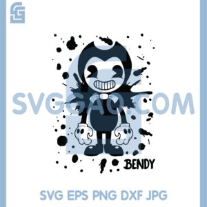 Bendy And The Ink Machine Funny Horror Game Svg, Horror Game Svg, Machine Svg