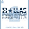 Big D Dallas Cowboys Stars Svg, Dallas Cowboys Svg