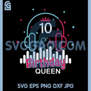 Birthday Queen Toktok Svg, Social Media Queen Svg, Tiktoker Queen Svg