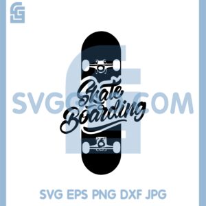 Black and White Skateboarding Svg, Skateboarding Svg