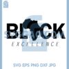 Black Excellent Svg, Black Afrikan Apparel SVG