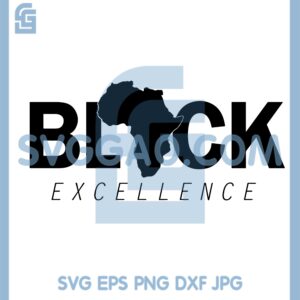 Black Excellent Svg, Black Afrikan Apparel SVG