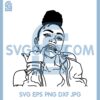 Black Girl Holding Teeth Savage Thug Jacket Young Svg, Black Girl Svg