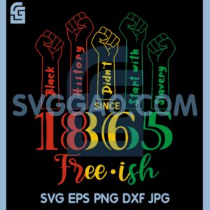 Black History Didn't Start With Slavery Since 1865 Svg, Black History Svg