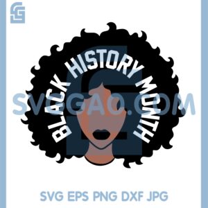 Black History Month Afro Woman SVG, Black Woman SVG