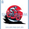 BMX Rider SVG, Red Sun Mountain Bike SVG