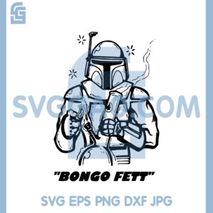 Bongo Fett Blunt New Svg, Boba Fett Weed Svg, Boba Fett Cannabis Svg