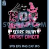 Boo Witch Hat Cancer Svg, Witch Hat Help Me Overcome Cancer Svg, Boo Cancer Svg
