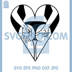 Booty Heart Svg, Butt Sexy Booty Svg, Butt Sexy Svg