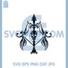 Bow And Arrow Svg, Skull Archery Bow Svg, Skull And Bow Svg