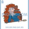 Brave Merida Cute Svg, Merida Princess Svg, Brave Svg