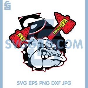 Braves Bulldogs Svg, Braves Bulldogs Georgia Champions UGA Svg