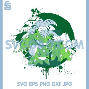 Bulbasaur Pokemon Svg, Ivysaur Pokemon Svg, Venusaur Svg