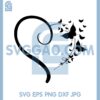 Butterflies Heart Svg, Butterfly Monogram Svg