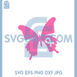 Butterfly Breast Cancer Ribbon Svg, Butterfly Cancer New Svg, Butterfly Svg