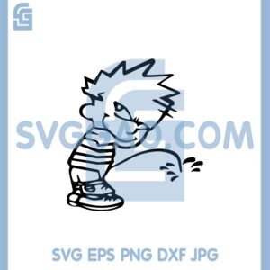 Calvin Boy Peeing SVG, Boy Peeing SVG, Calvin SVG, Boy Peeing SVG, Calvin Peeing SVG, Little Boy Peeing SVG