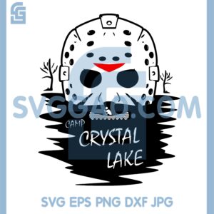 Camp Crystal Lake soaked in water waiting for prey Svg, Camp Crystal Lake Svg
