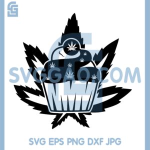 Cupcake Weed Svg, Cupcake Svg, Cupcake Cannabis Svg