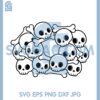 Cute Skull Starbucks Svg, Skull Starbucks Svg, Many Skulls Svg