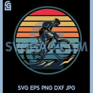 Cycling SVG, BMX Stunt Rider Retro SVG