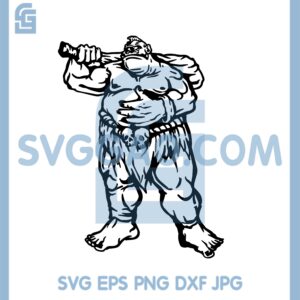 Cyclops With Club Svg, Giant Monster Svg