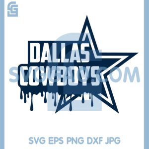 Dallas Cowboy Star Melt Svg, Dripping Oil Dallas Cowboys Star Svg