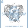 Dancing Couple Heart Mandala Svg, Dancing Couple Svg, Dancing Heart Zengtangle Svg